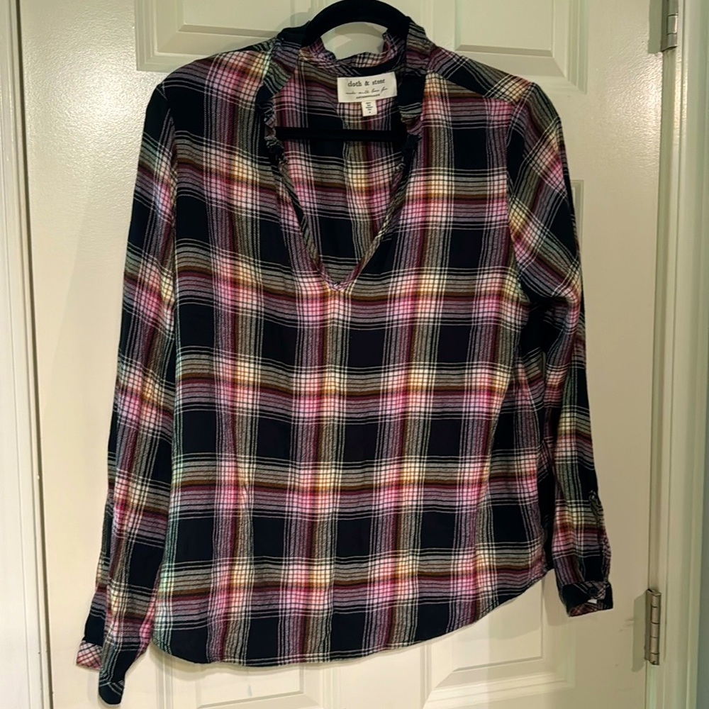 Anthropologie, Cloth and‎ Stone flannel, M - Picture 2 of 5